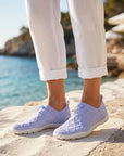 Passos Leves Verão - Sapatos com Bico Largo para Caminhadas Sem Dor