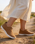 Passos Leves Classico – Sapatos com Biqueira Larga para Caminhadas Sem Dor