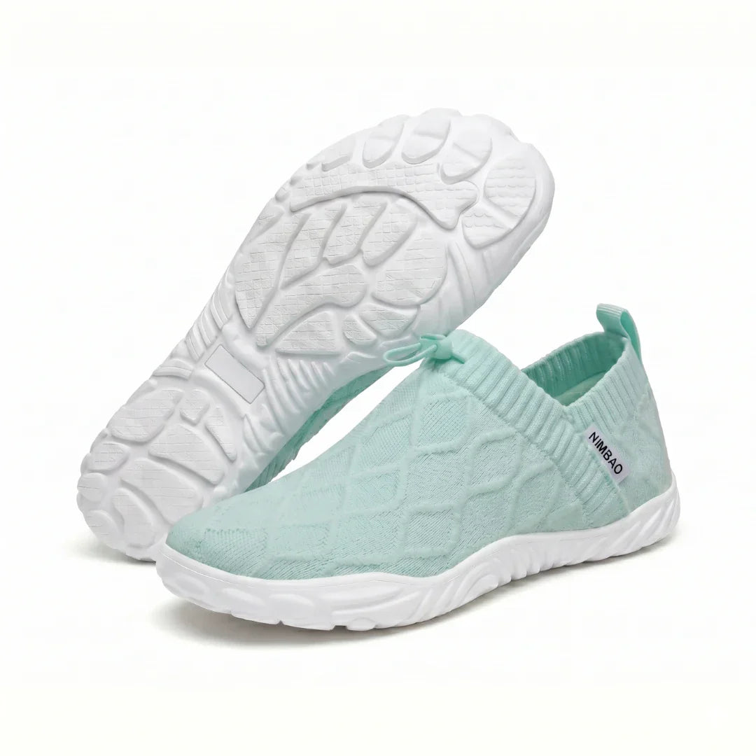 Passos Leves Verão - Sapatos com Bico Largo para Caminhadas Sem Dor