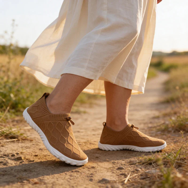 Passos Leves Classico – Sapatos com Biqueira Larga para Caminhadas Sem Dor