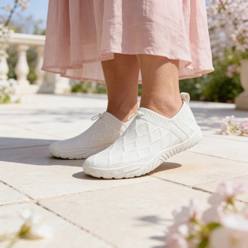 Passos Leves Multicor – Sapatos com Caixa de Dedos Larga para Caminhadas Sem Dor