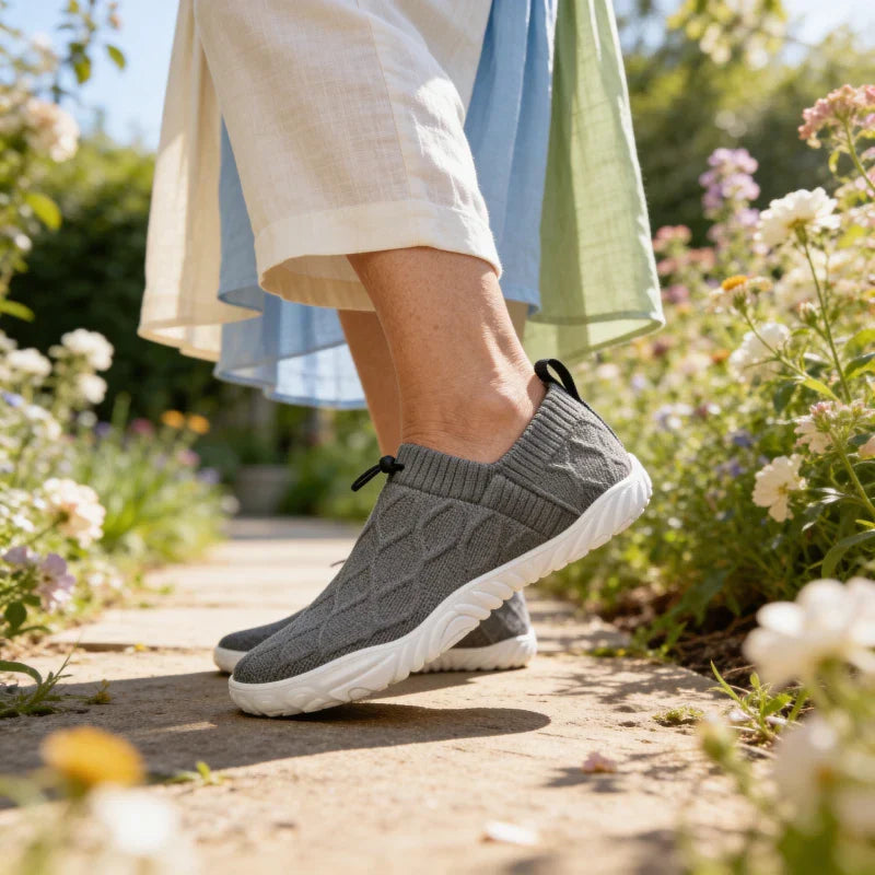 Passos Leves Classico – Sapatos com Biqueira Larga para Caminhadas Sem Dor