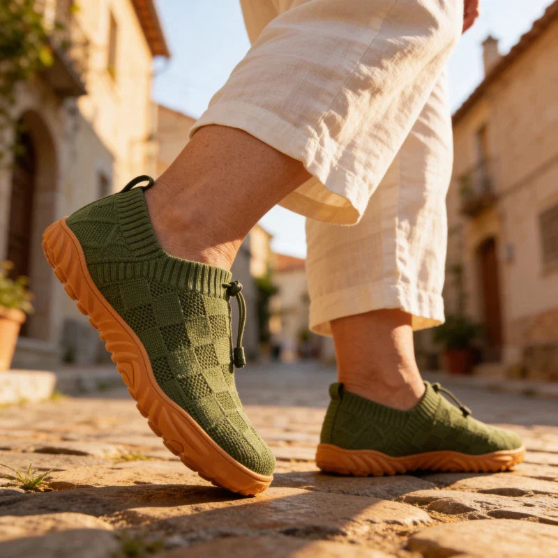 Passos Leves Classico – Sapatos com Biqueira Larga para Caminhadas Sem Dor