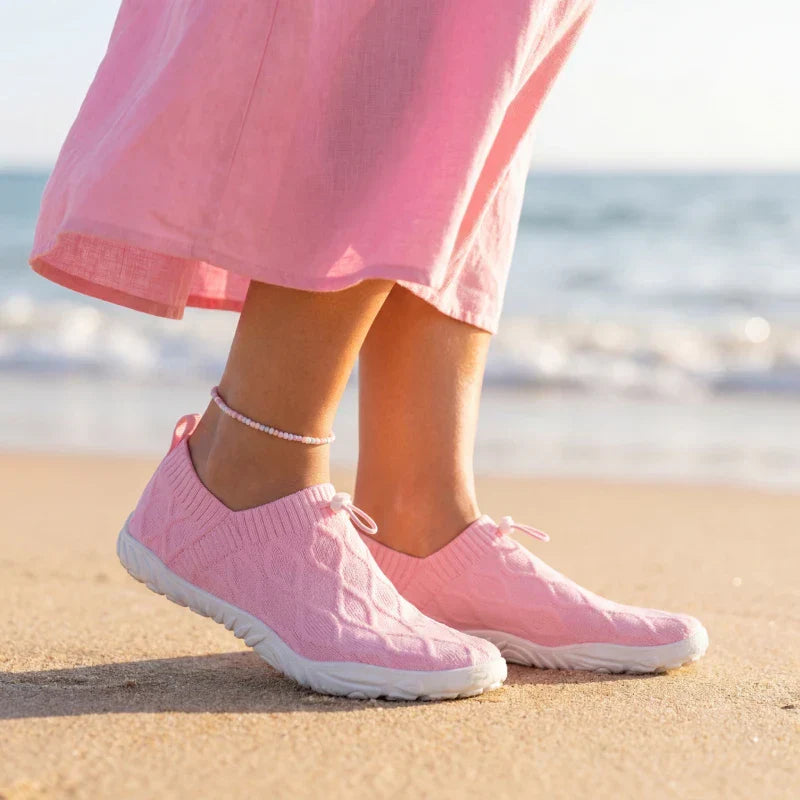 Passos Leves Multicor – Sapatos com Caixa de Dedos Larga para Caminhadas Sem Dor
