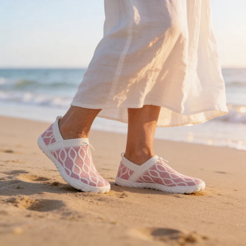 Passos Leves Multicor – Sapatos com Caixa de Dedos Larga para Caminhadas Sem Dor