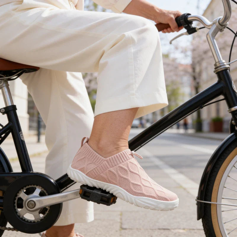 Passos Leves Multicor – Sapatos com Caixa de Dedos Larga para Caminhadas Sem Dor