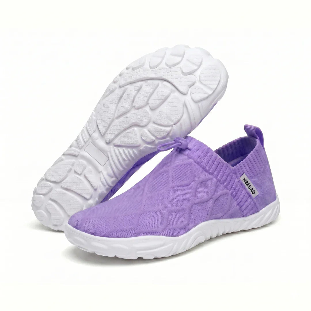 Passos Leves Verão - Sapatos com Bico Largo para Caminhadas Sem Dor